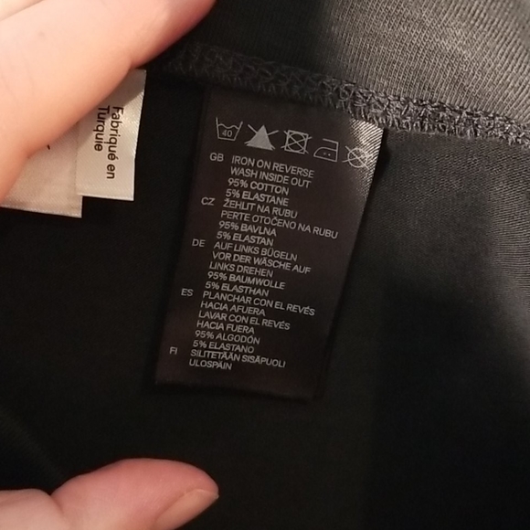 H&M Divided black & grey pattern leggings size 12 - Picture 5 of 5